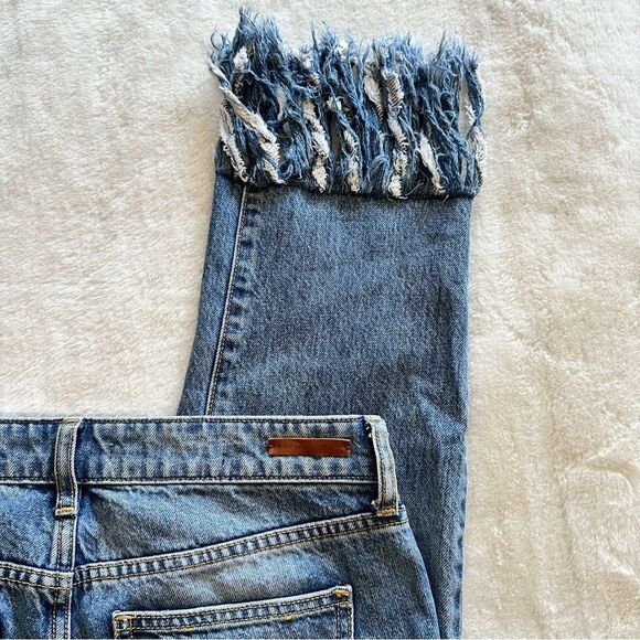 Pilcro and Letterpress Hyphen Fringe Bottom Jeans Women’s Size 26 - Picture 13 of 13